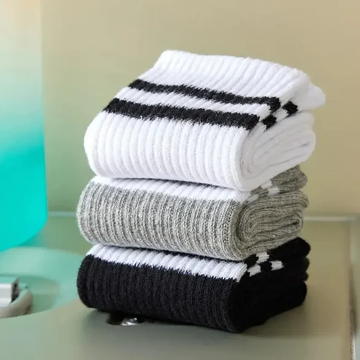 6 Pairs Breathable Mid Socks - Image 5