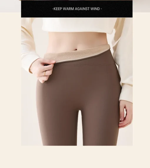 BIVIGAOS High Waist Fleece Leggings - Image 31