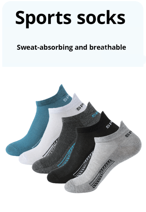 Men's Summer Thin Mesh Breathable Polyester Sports Socks - Image 17