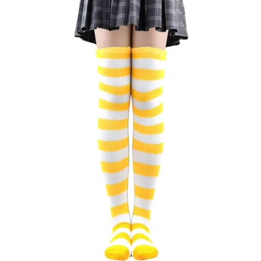 Striped Over Knee Stockings - Image 26