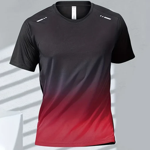 Quick-drying Gradient Short Sleeve T-Shirt - Image 14