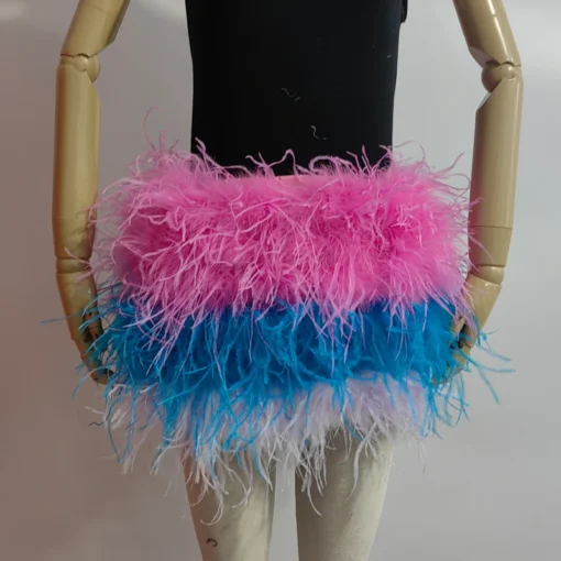 Ostrich Feather Mini Skirt - Image 39