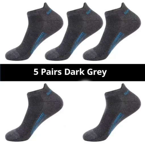 Men's Summer Thin Mesh Breathable Polyester Sports Socks - Image 15