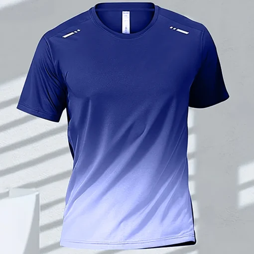 Quick-drying Gradient Short Sleeve T-Shirt - Image 9