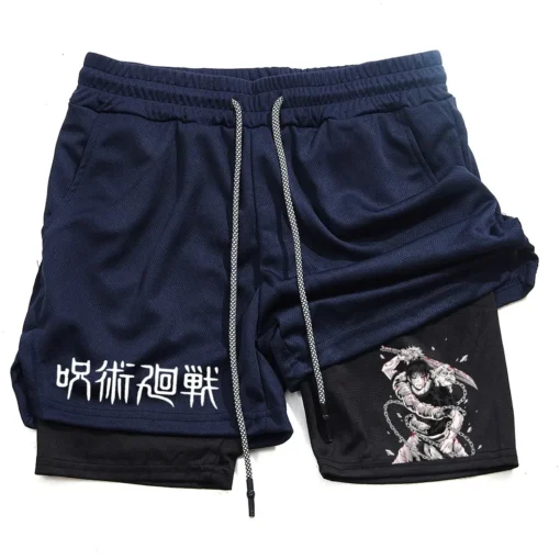 Anime Performance Shorts Toji Printed - Image 15