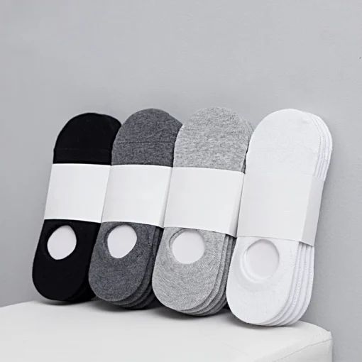 5Pair Lot Fashion Happy Men Boat Socks - Image 2