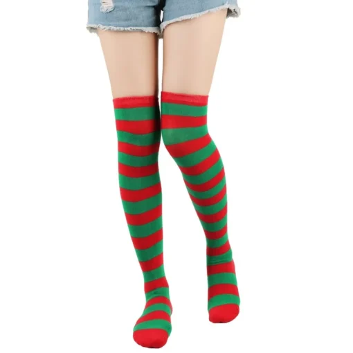 Striped Over Knee Stockings - Image 17