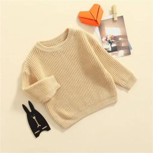 Suefunskry Newborn Baby Knitted Long Sleeve Autumn Winter Sweater - Image 104