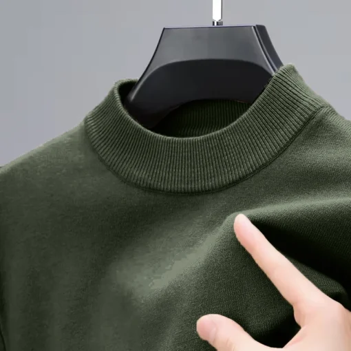 Half Turtleneck Knitwear Sweater - Image 9