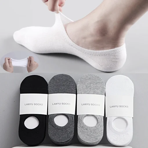 5Pair Lot Fashion Happy Men Boat Socks