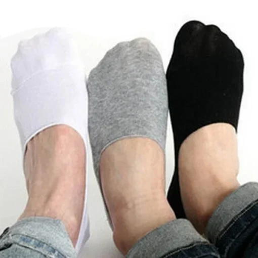 5Pairs Men Boat Cotton Socks - Image 4