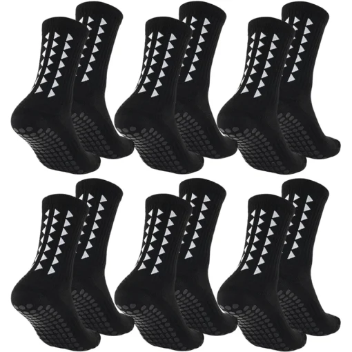 6Pairs men  football grip socks - Image 7