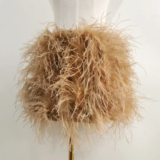 Ostrich Feather Mini Skirt - Image 27