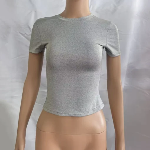 Sexy Slim Y2K Short Sleeve - Image 8