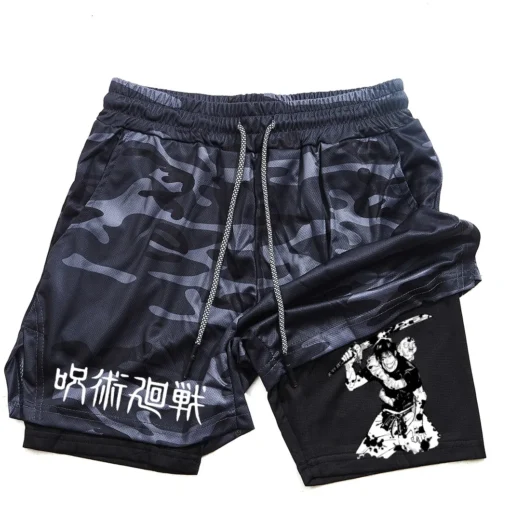 Anime Performance Shorts Toji Printed - Image 18