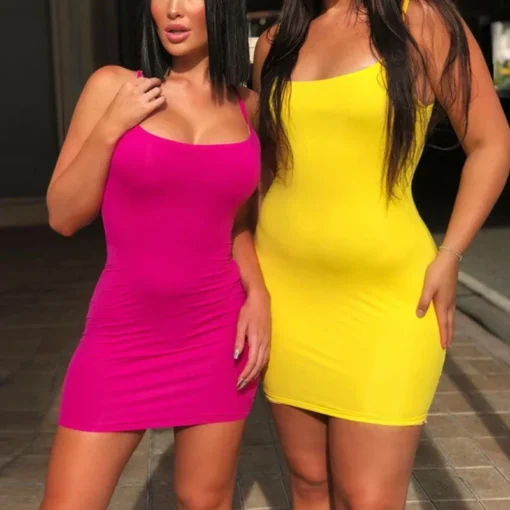 Spaghetti Strap Mini Dress - Image 31