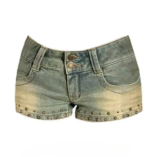 Y2k Low Rise Jean Shorts - Image 13
