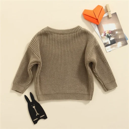Suefunskry Newborn Baby Knitted Long Sleeve Autumn Winter Sweater - Image 113