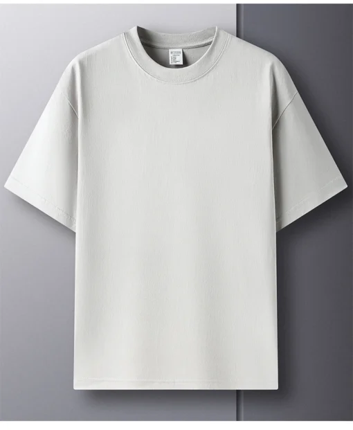 pure cotton summer high-end men's short sleeve T-shirt - Image 24