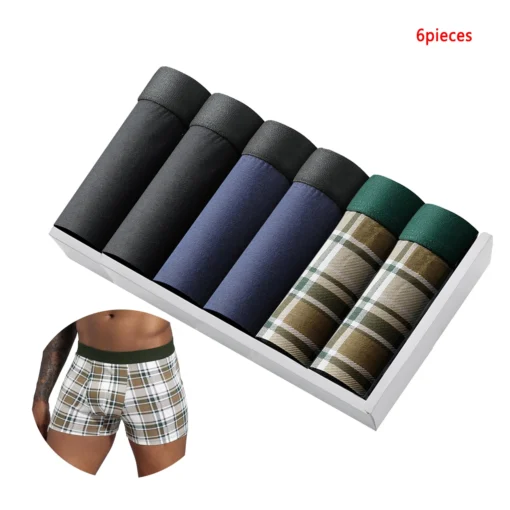 6pcs pack Black Boxer Shorts - Image 4