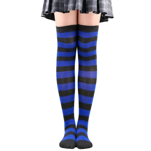 Striped Over Knee Stockings - Image 15
