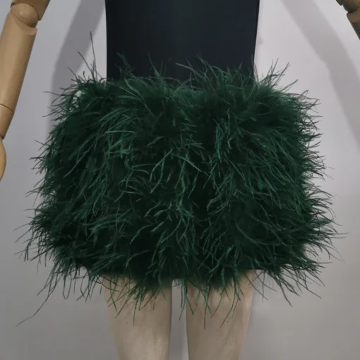 Ostrich Feather Mini Skirt - Image 23