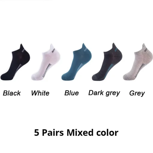 Men's Summer Thin Mesh Breathable Polyester Sports Socks - Image 10
