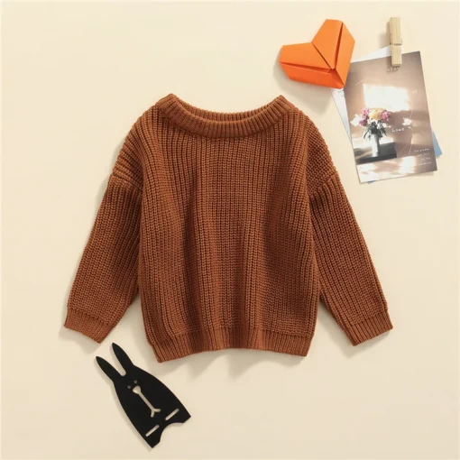 Suefunskry Newborn Baby Knitted Long Sleeve Autumn Winter Sweater - Image 122