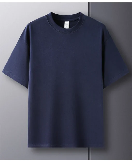 pure cotton summer high-end men's short sleeve T-shirt - Image 42