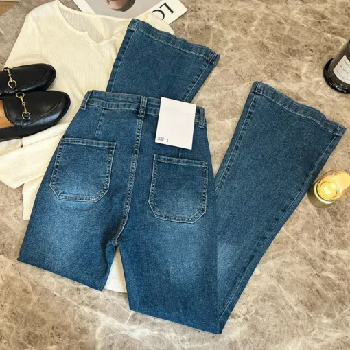 High Waist Flare Jeans - Image 8