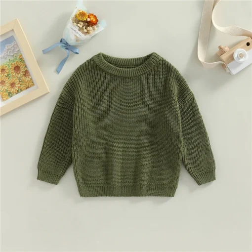 Suefunskry Newborn Baby Knitted Long Sleeve Autumn Winter Sweater - Image 81
