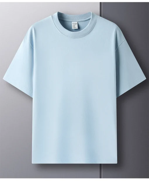 pure cotton summer high-end men's short sleeve T-shirt - Image 20