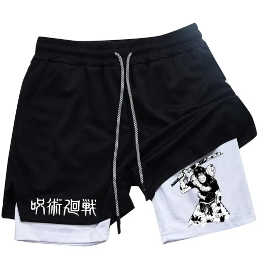 Anime Performance Shorts Toji Printed - Image 2