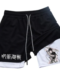 Anime Performance Shorts Toji Printed