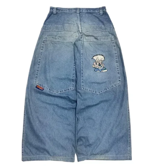 Skull Embroidered Jeans - Image 16