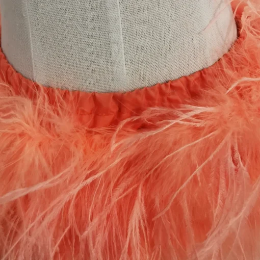Ostrich Feather Mini Skirt - Image 53