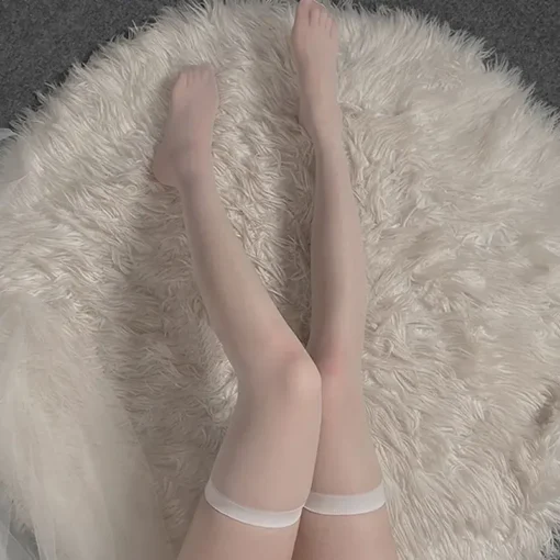 Bowknot Thigh High Mesh Stockings - Image 8