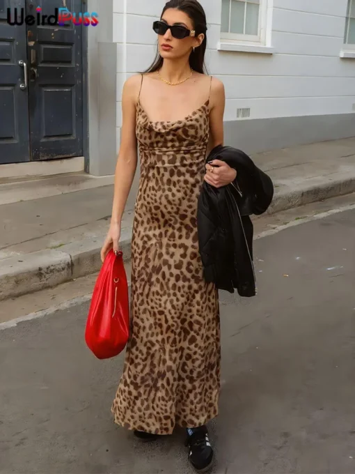Leopard Print Dress - Image 4