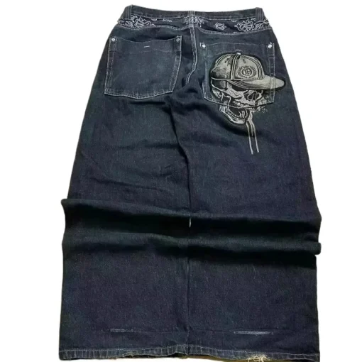 Skull Embroidered Jeans - Image 14
