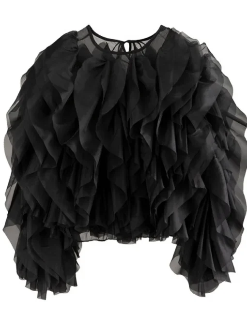 TWOTWINSTYLE Vintage Patchwork Blouse - Image 8
