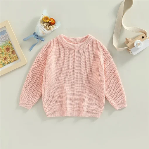 Suefunskry Newborn Baby Knitted Long Sleeve Autumn Winter Sweater - Image 85