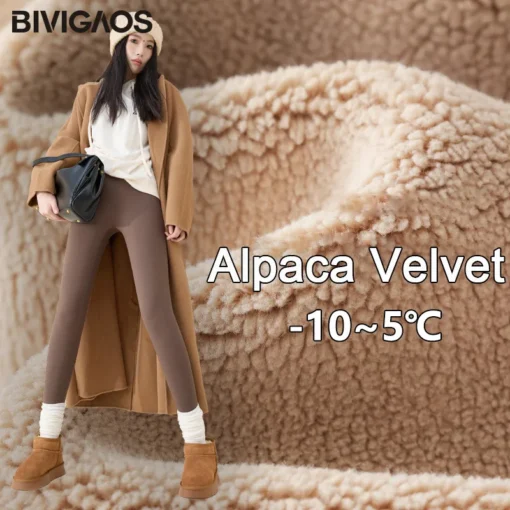 BIVIGAOS High Waist Fleece Leggings - Image 16