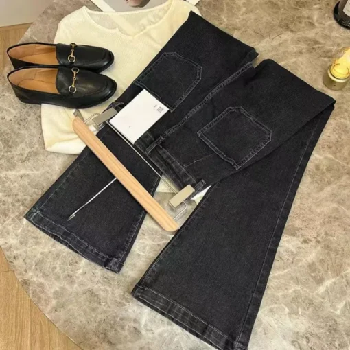 High Waist Flare Jeans - Image 6