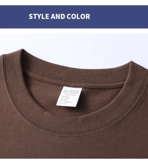 pure cotton summer high-end men's short sleeve T-shirt - Image 47