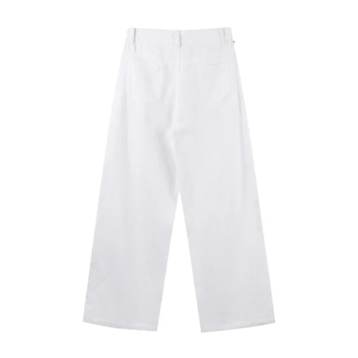Metal Rivet High Waist Jeans - Image 30