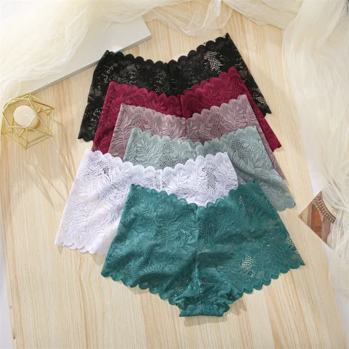 FINETOO 4pcs Lace Floral Underwear - Image 16