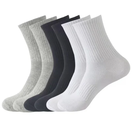 Men's Moisture Wicking Outdoor Hiking Work Cotton Socks - Image 11