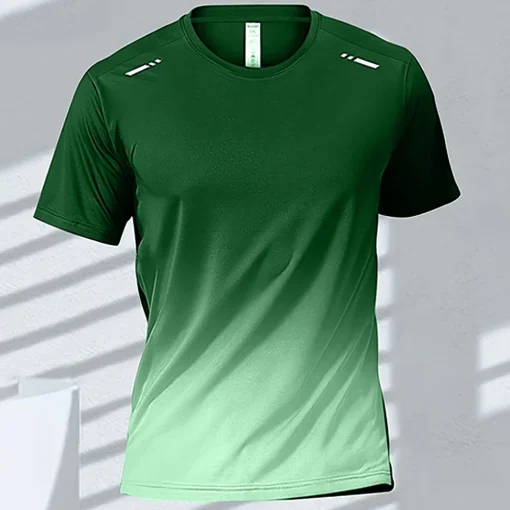 Quick-drying Gradient Short Sleeve T-Shirt - Image 19