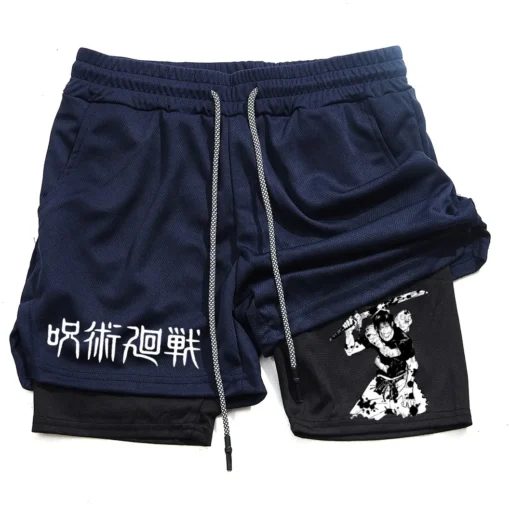 Anime Performance Shorts Toji Printed - Image 13