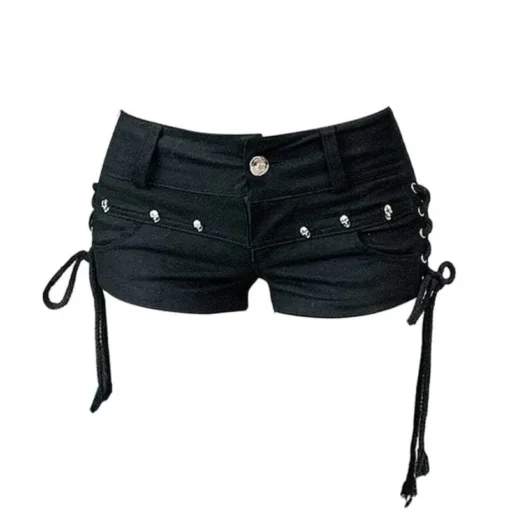 Y2k Low Rise Jean Shorts - Image 5